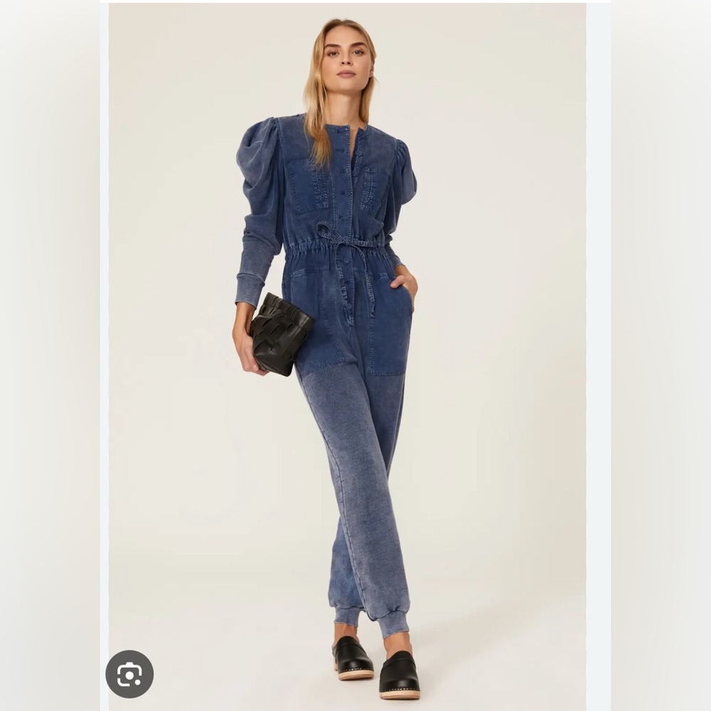 Ulla Johnson blue coloured sweatshirt jumpsuit